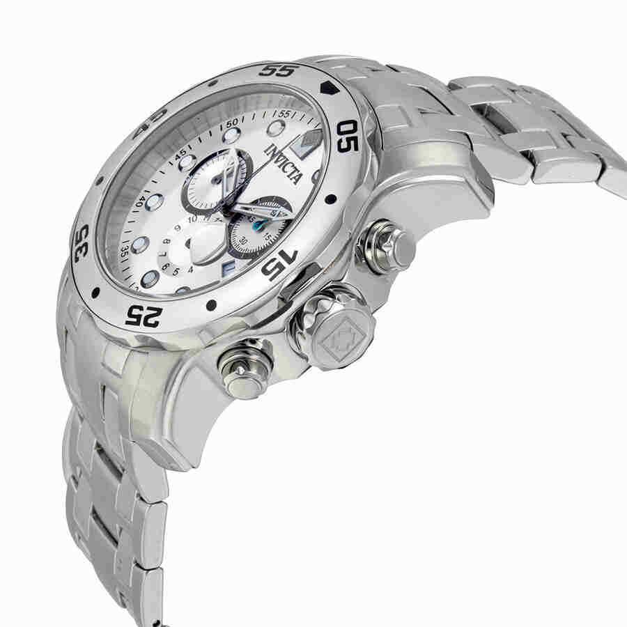 Invicta Pro Diver Chronograph Silver Dial Stainless Steel Men`s Watch 0071
