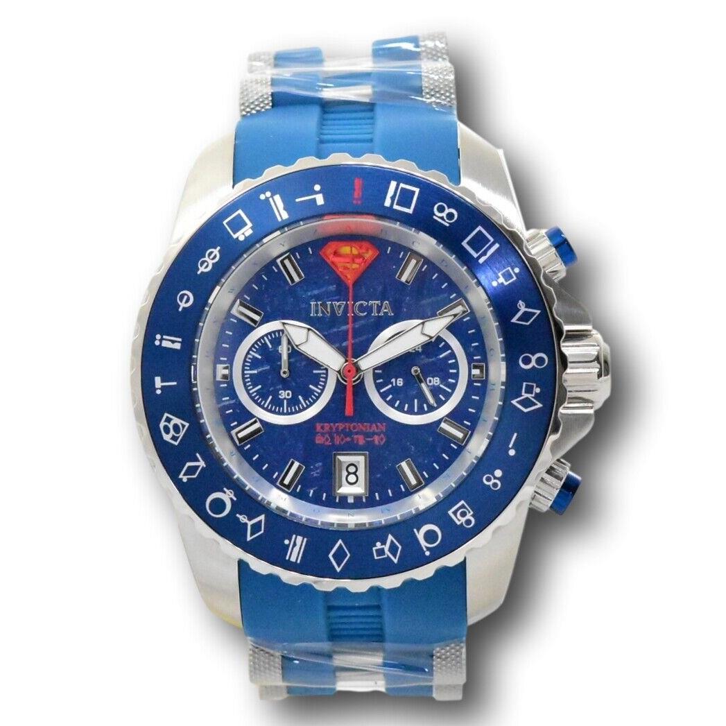 Invicta DC Comics Men`s 50mm Superman Kryptonian Meteorite Dial Watch 34862