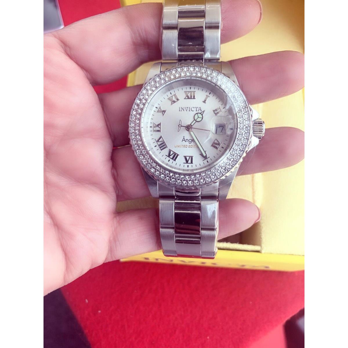 Invicta Women`s 19078 Angel Collection Crystal Accent Stainless Steel Watch