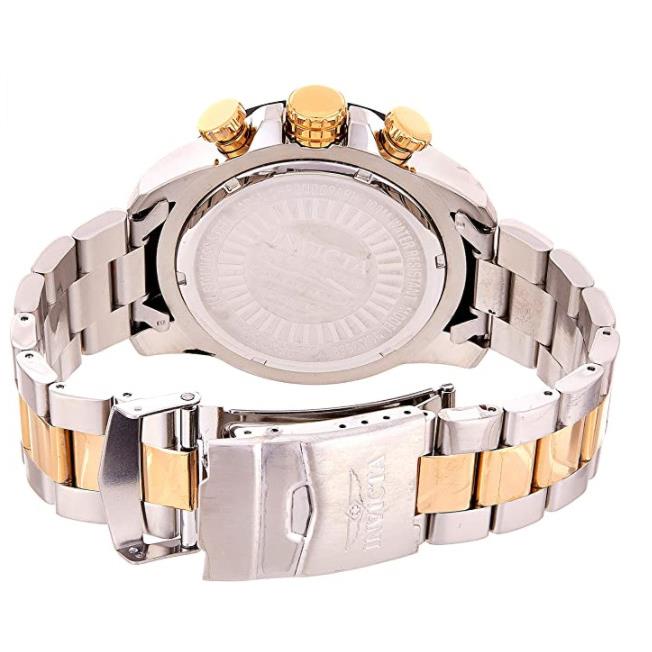 Invicta Men`s Analog Quartz Two Tone Stainless Steel Strap Wrist 22588 Watch