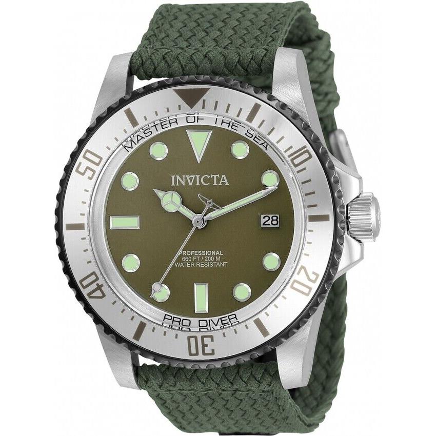 Invicta Pro Diver Date Automatic Green Dial Men`s Watch 35422