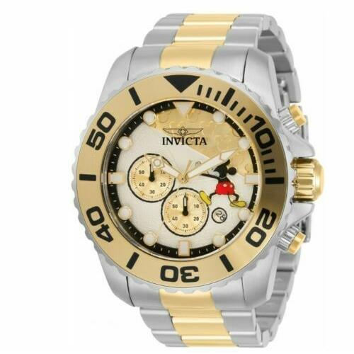 Invicta Disney Limited Ed Men`s 50mm Mickey Gold Chronograph Watch 32445