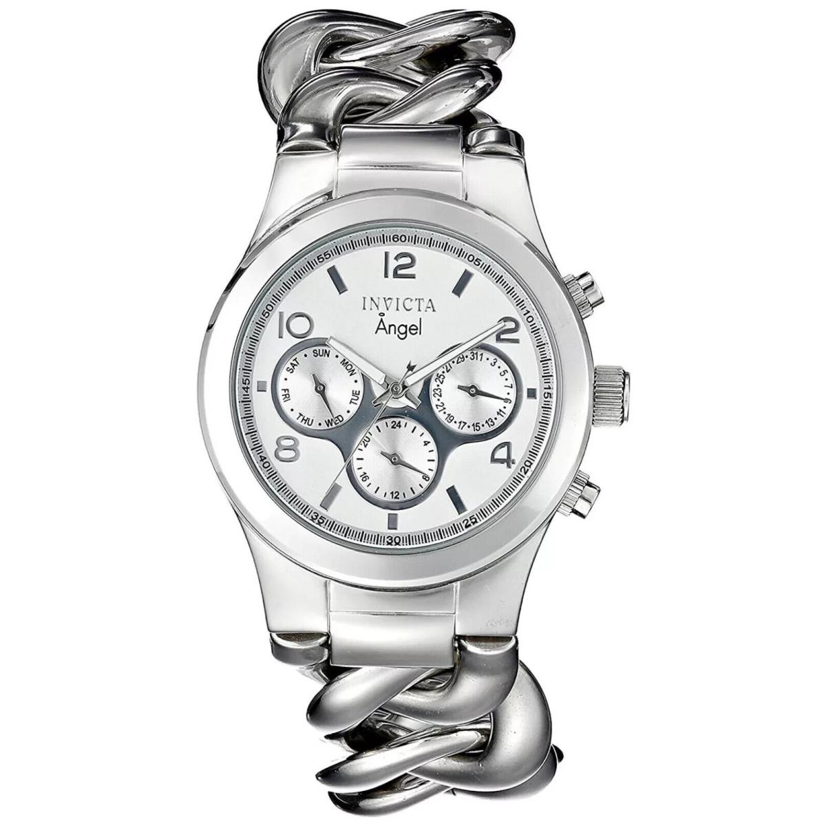 Invicta 15139 Women`s Angel Silver Dial Stainless Steel Chronograph Watch