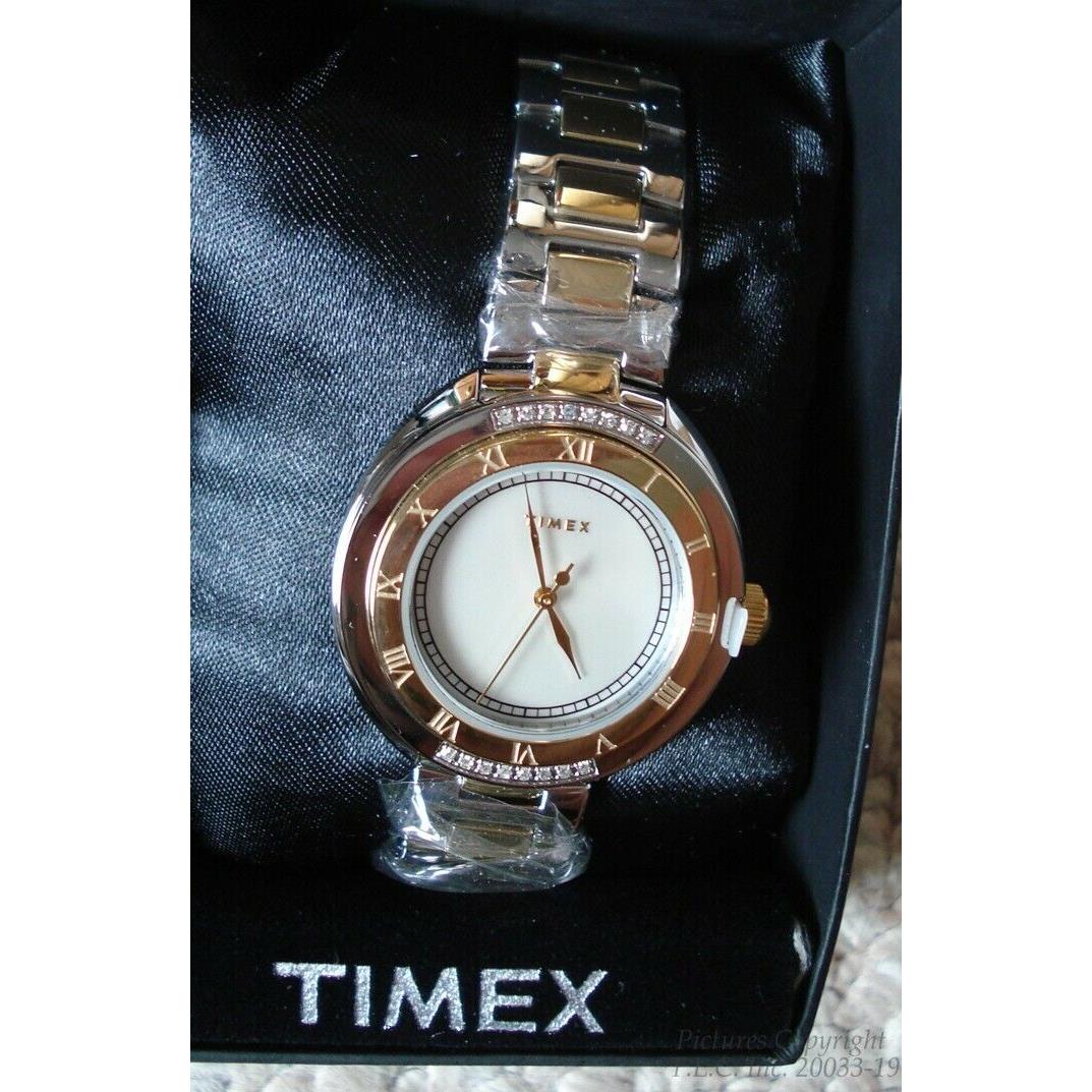 Lady Timex Value Diamond Collection Timex T2M5966D Watch +bonus