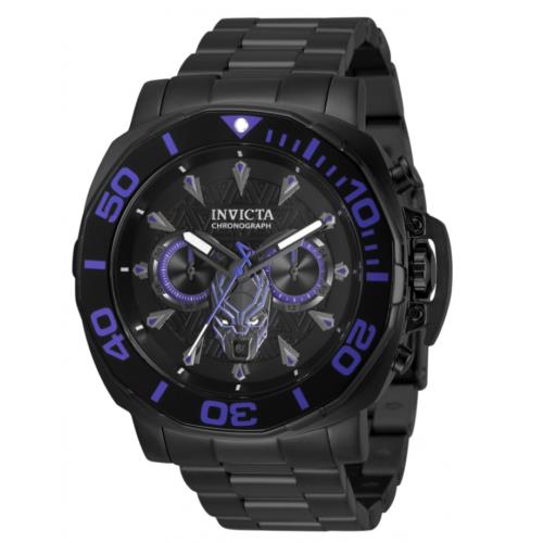 Invicta Marvel Black Panther Men`s 48mm Limited Edition Chronograph Watch 35097
