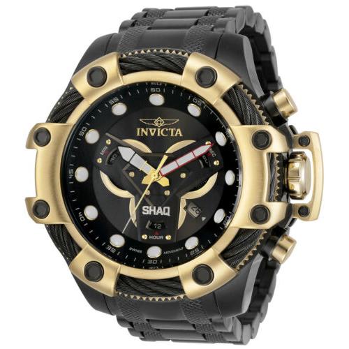 Invicta Men`s 33657 Shaq Quartz Multifunction Black Dial Watch