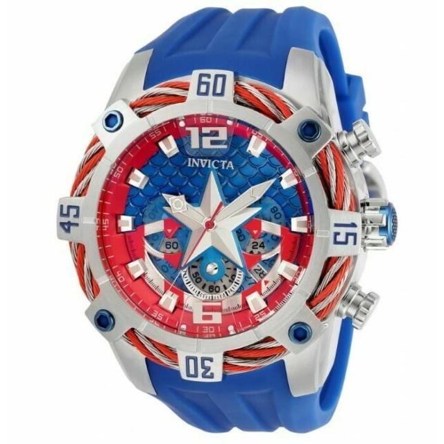 Invicta Marvel Captain America 52mm Limited Edition Quartz Chronograph 33162