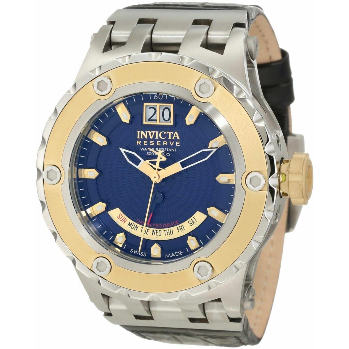 Invicta Reserve 10094 Specialty Subaqua Mens Stainless and Leather Watch - Aqua