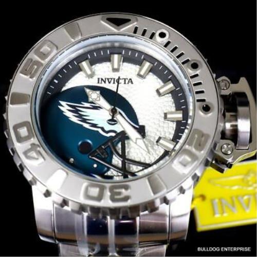 Invicta NFL Philadelphia Eagles Automatic Men's Watch - 44mm, Green (45058)