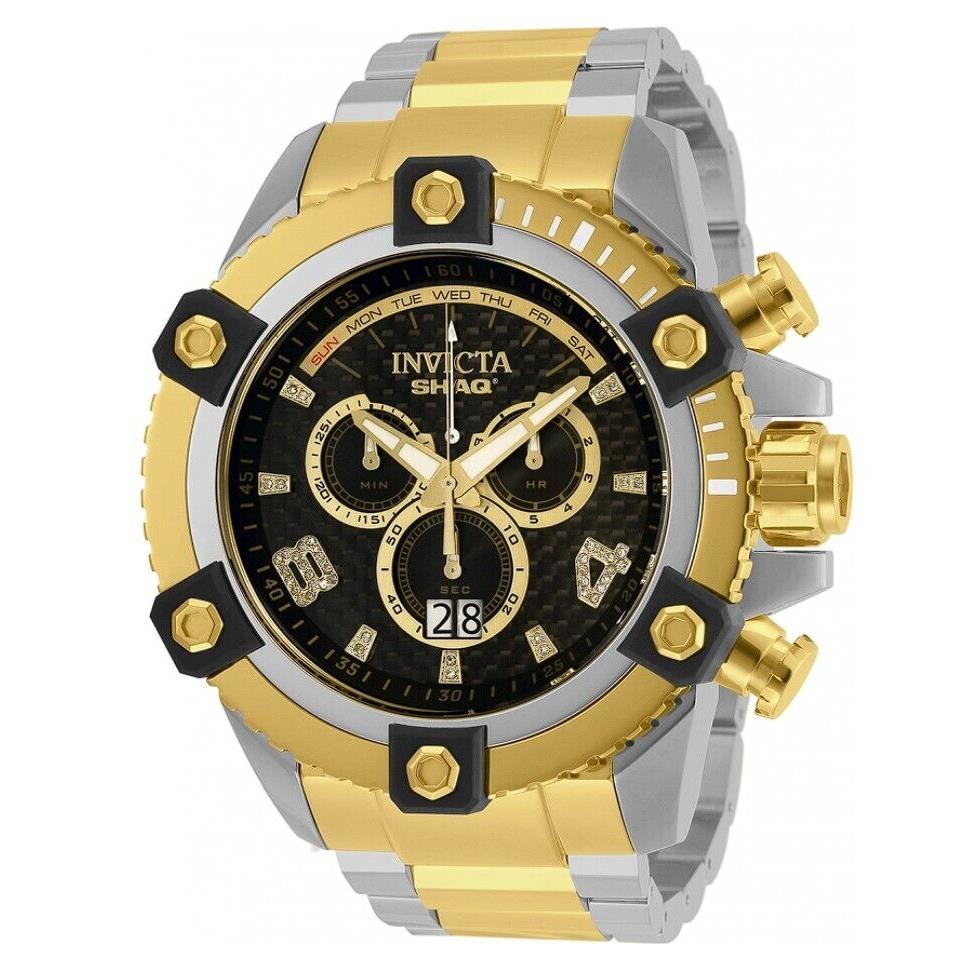 Invicta Shaq Diamond Men`s Large 60mm .189 Ctw Diamonds Swiss Chrono Watch 33727