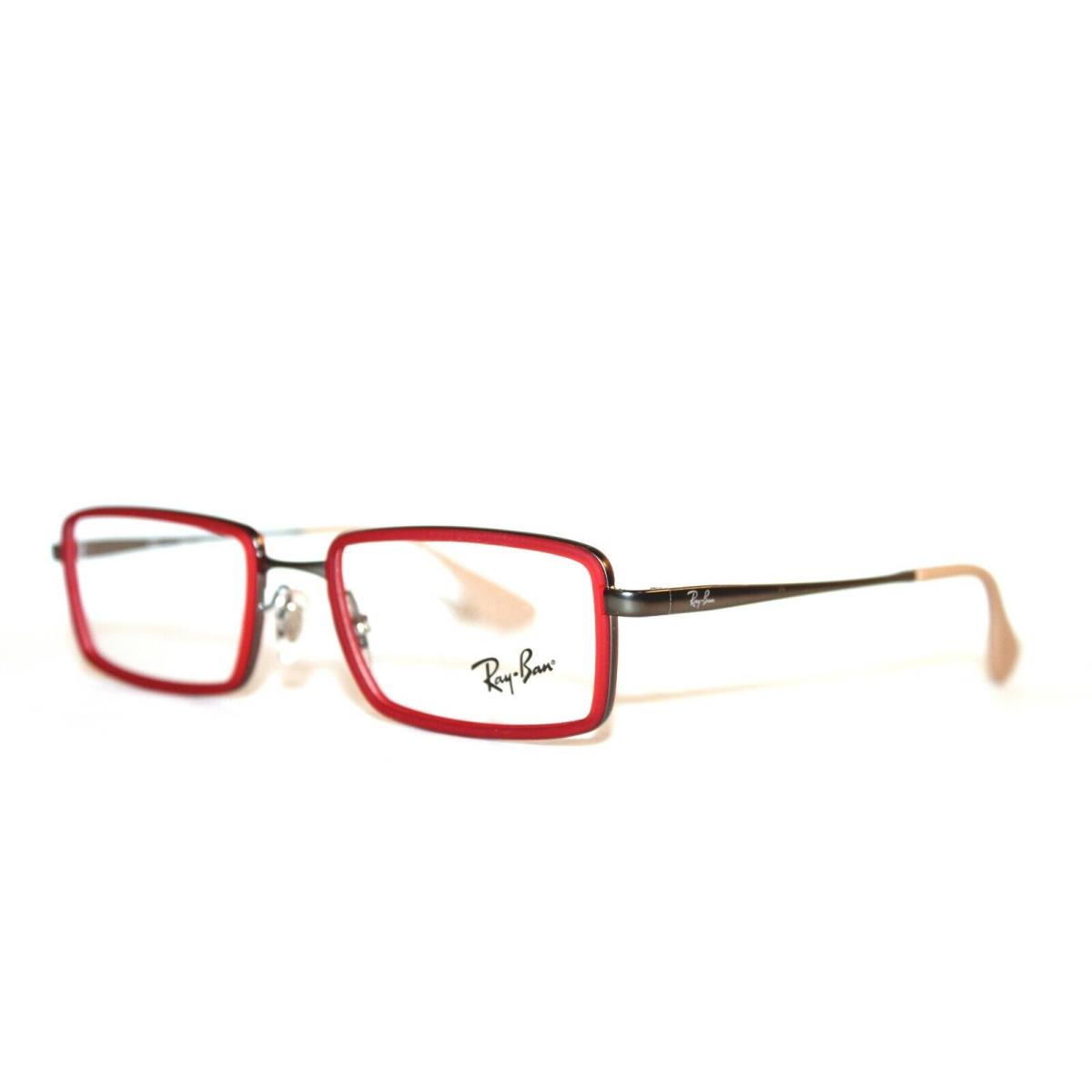 Ray Ban RB 6337 2856 Rubber Red Eyeglasses RB6337 51-18-140