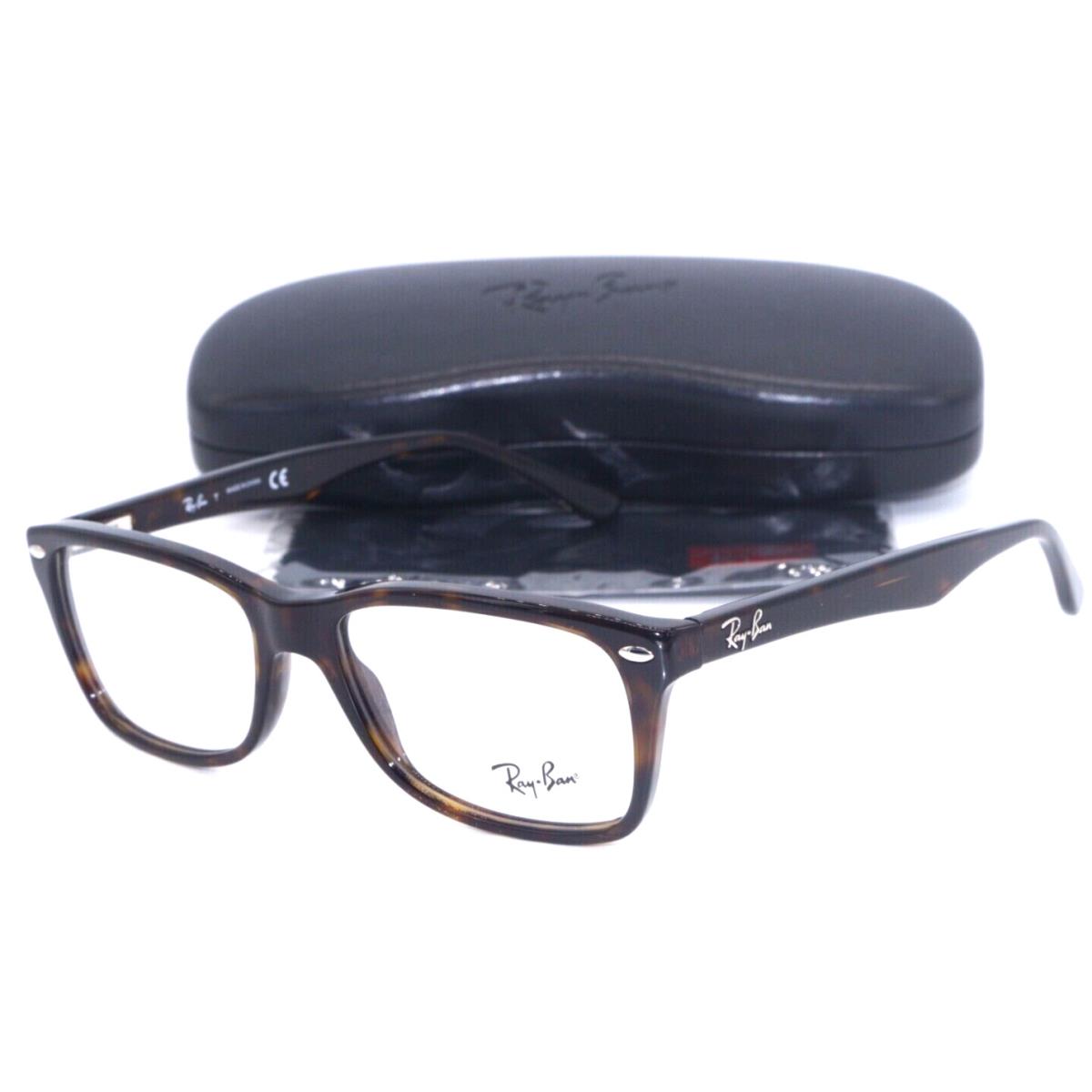 Ray-ban RB 5228 2012 Rectangle Dark Havana Frame Eyeglasses 53-17