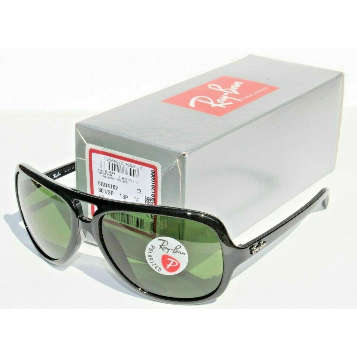 Ray-ban RB4162 Polarized Sunglasses Black/gray Green G-15 601/2P 59 Aviator