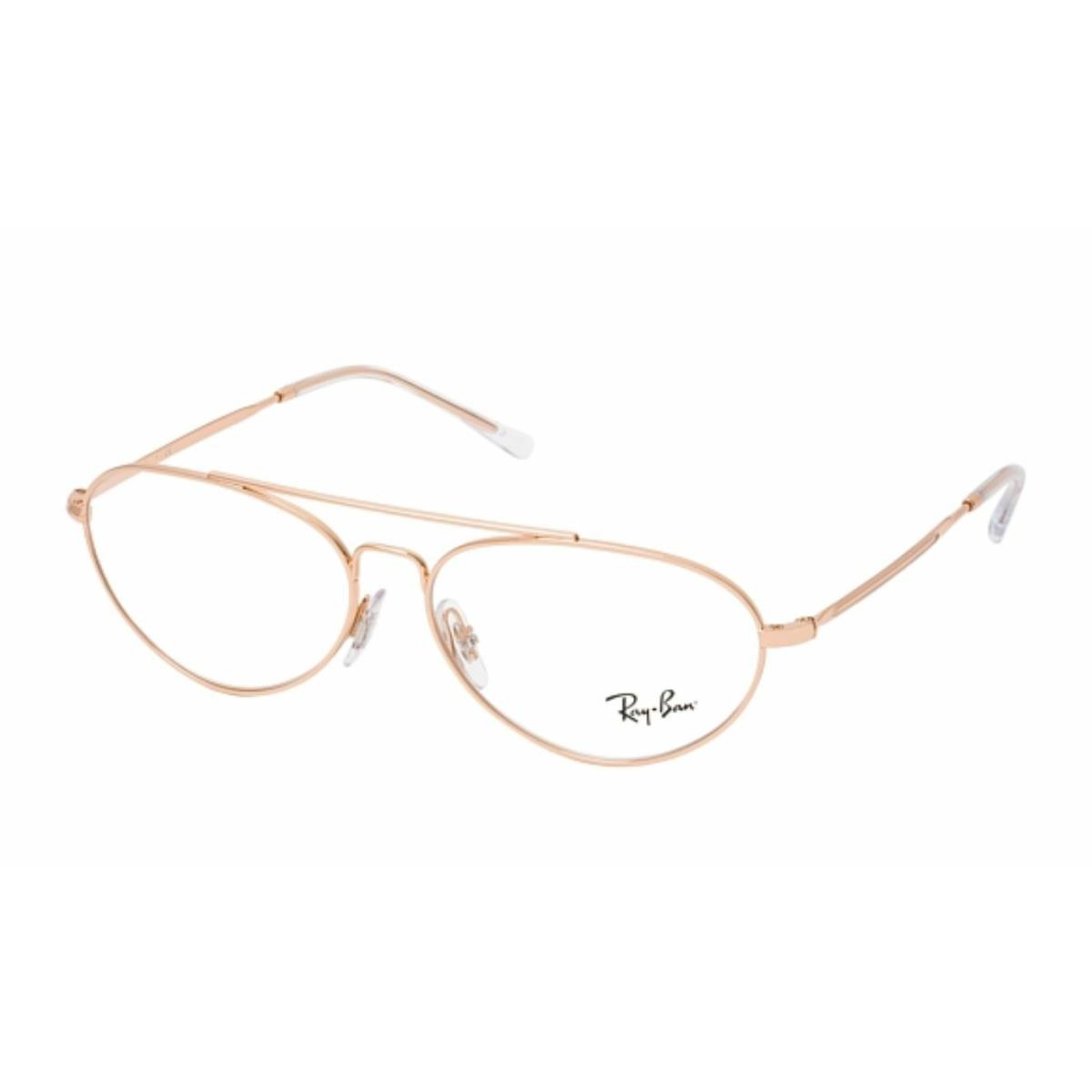 Ray-ban Classic Aviator Rx-able Eyeglasses RB 6454 3094 58-14 140 Gold Frame