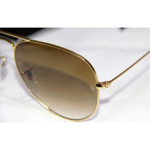 Aviator Ray Ban Sunglasses RB3025 001/41 Gold Brown 58mm