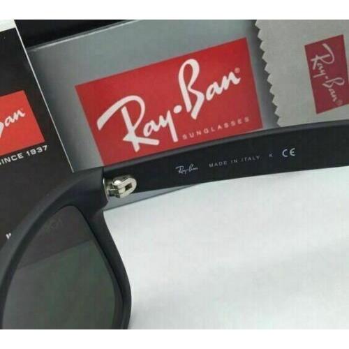 Ray-Ban sunglasses JUSTIN - Matte Black / Satin Black Frame, Green-Grey w/ Red Mirror Lens 7