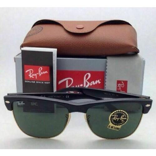 Ray-Ban sunglasses  - Demi-Shiny Black w/ Arista (gold) Frame, Crystal Green Lens 9
