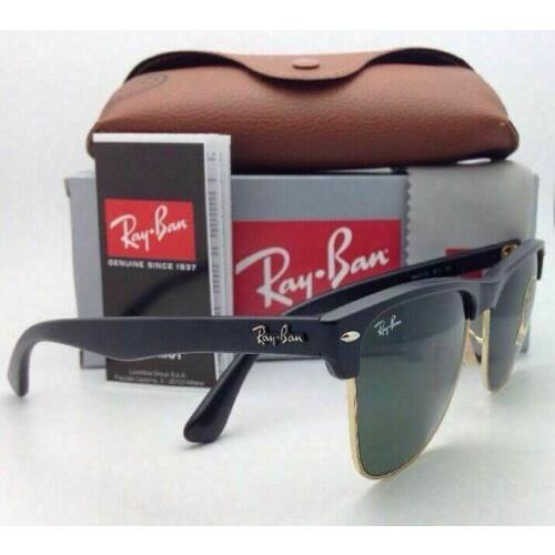 Ray-Ban sunglasses  - Demi-Shiny Black w/ Arista (gold) Frame, Crystal Green Lens 4