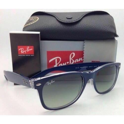 Ray-ban Sunglasses Wayfarer RB 2132 6053/71 55-18 Blue-clear Frame/ Grey