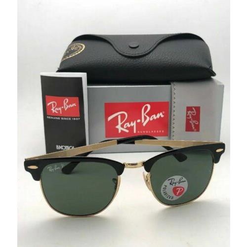 Ray-Ban sunglasses  - Black & Gold Frame, Green Polarized Lens 9