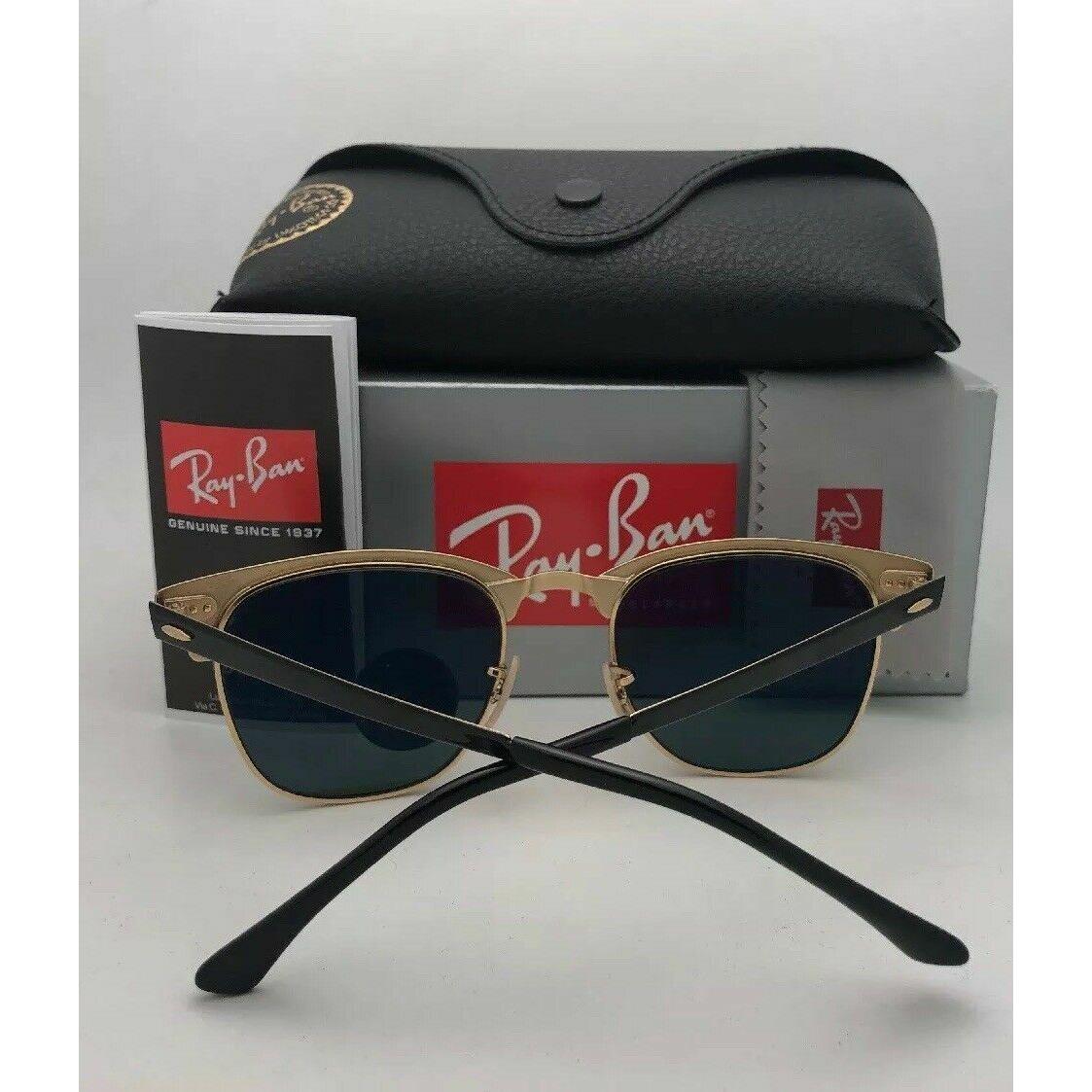 Polarized Ray-ban Sunglasses Clubmaster Metal RB 3716 187/58 Black-gold w/  Green - Ray-Ban sunglasses - 8053672867145 | Fash Brands