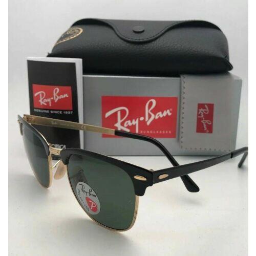 Ray-Ban sunglasses  - Black & Gold Frame, Green Polarized Lens 3