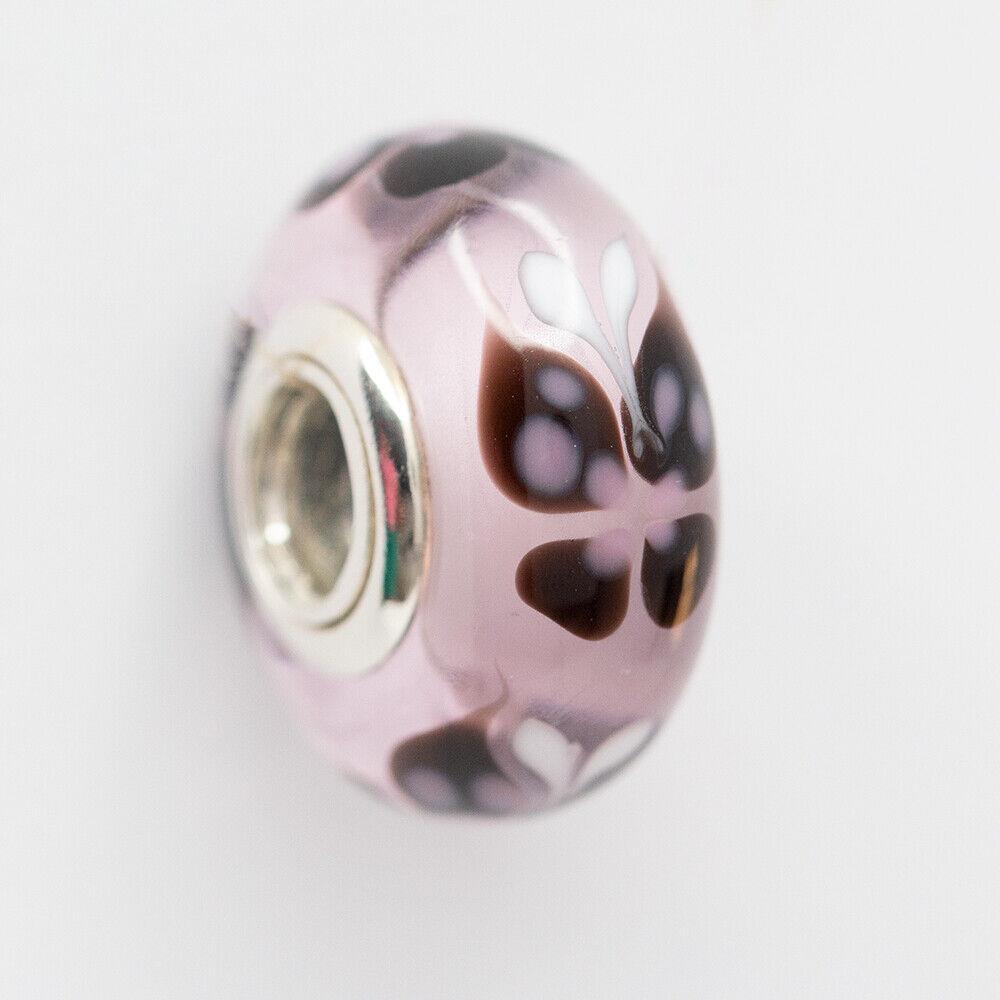 Bead Pandora Charm Pink Butterfly Murano Glass 791621 Bead