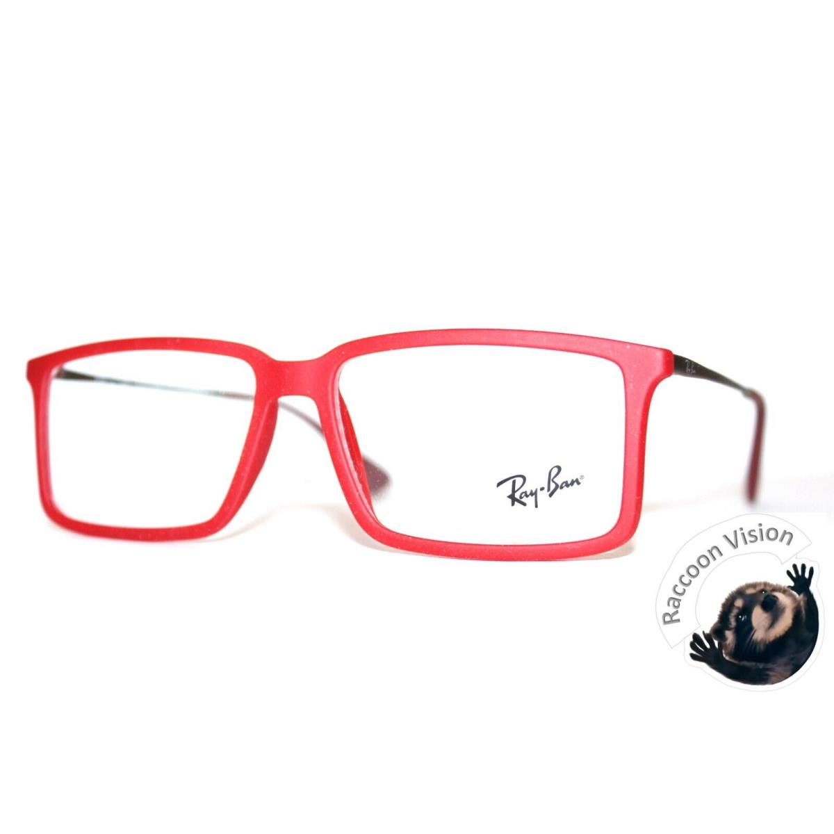Ray-ban RB 7043 5468 Rubber Red Eyeglasses RB7043 52-14-140