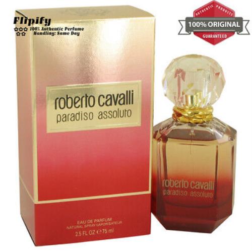 Roberto Cavalli Paradiso Assoluto Perfume 2.5 oz Edp Spray For Women