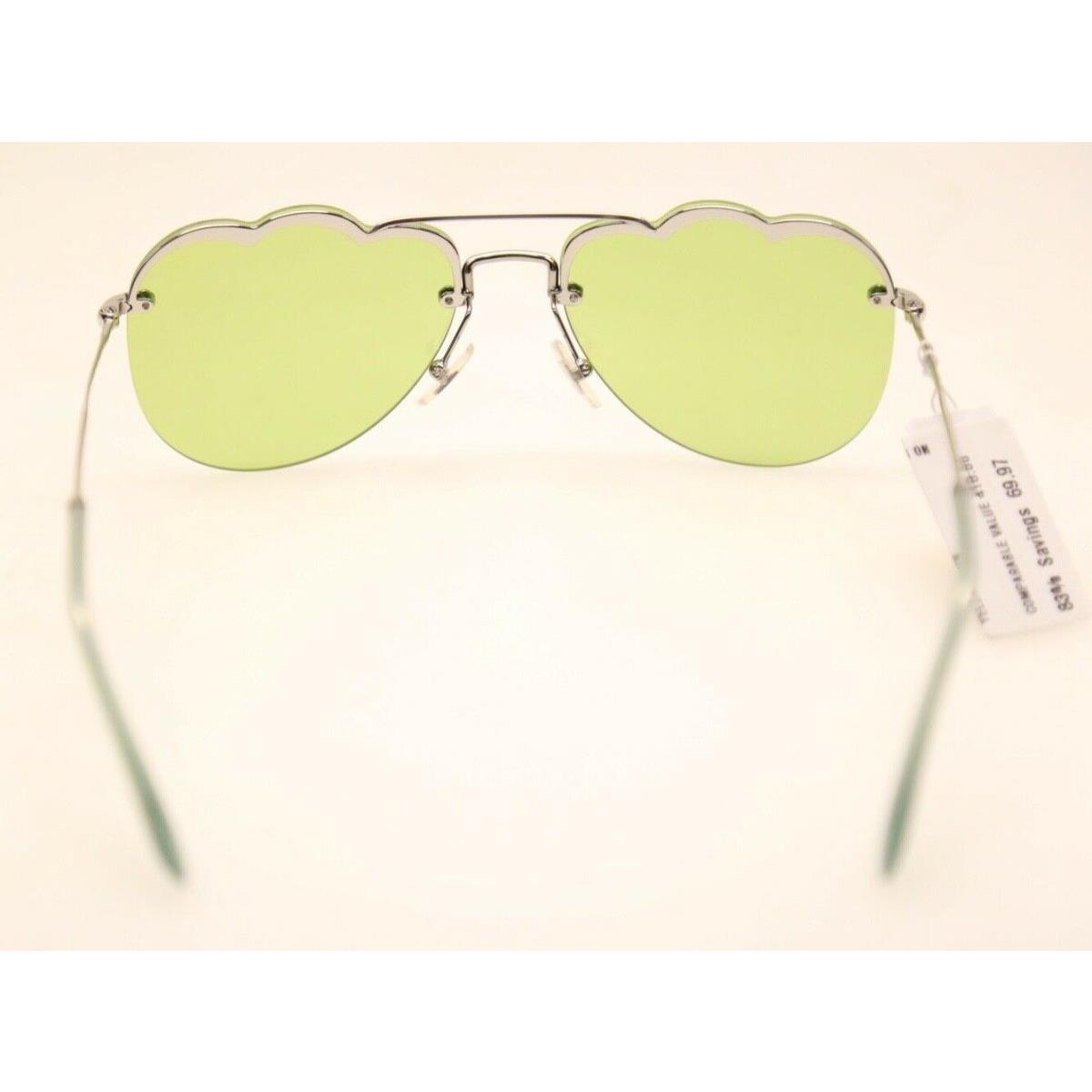 Miu Miu 0MU 55US 1BC178 Silver Irregular Sunglasses