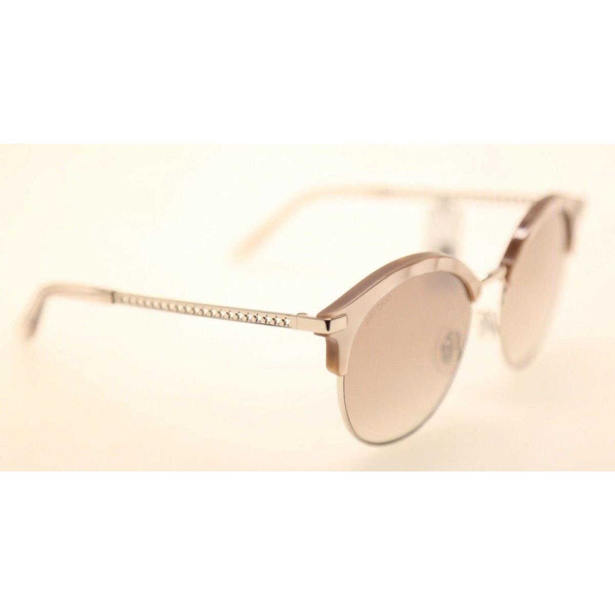 Jimmy Choo Hally/s Fwmnq Nude/silver/pink Gradient 55mm Sunglasses 619