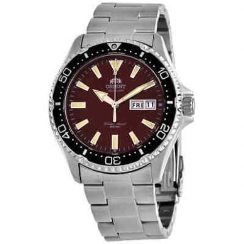 Orient Kamasu Automatic Men`s Watch RA-AA0003R19B - Dial: Red, Band: Silver, Bezel: Silver-tone