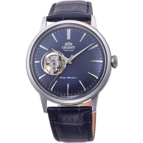 Orient Men`s RA-AG0005L10B Classic Bambino 41mm Manual-wind Watch - Dial: Blue, Band: Blue, Other Dial: Blue
