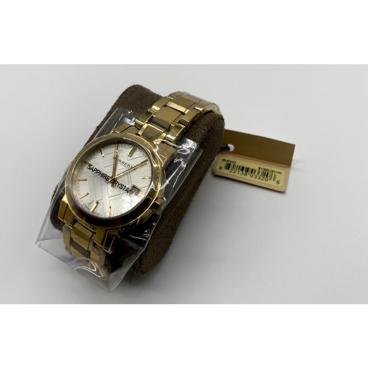 Burberry watch Ladies - Gold Dial, Gold Band 3