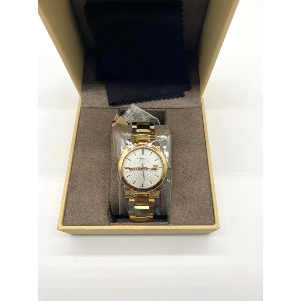 Burberry watch Ladies - Gold Dial, Gold Band 5