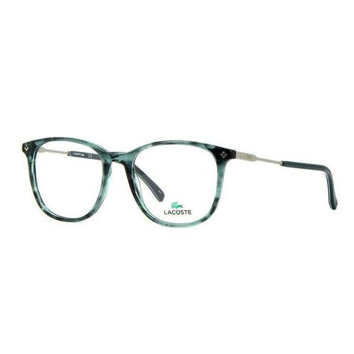 Lacoste L2804 466 52mm Petrol Blue Unisex Square Eyeglasses Ophthalmic Rx Frame