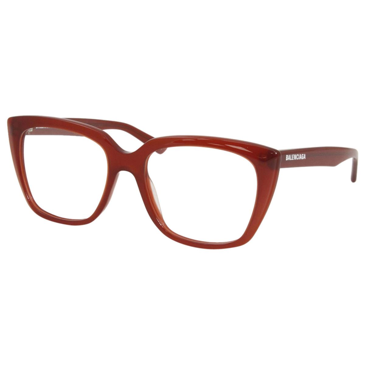 Balenciaga BB0062O 004 Eyeglasses Women`s Red Full Rim Optical Frame 53mm