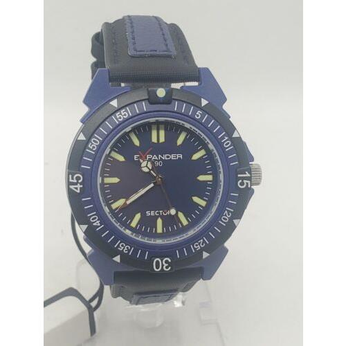 Sector Expander 90 Men`s Watch All Blue Water Resistant 40mm Case