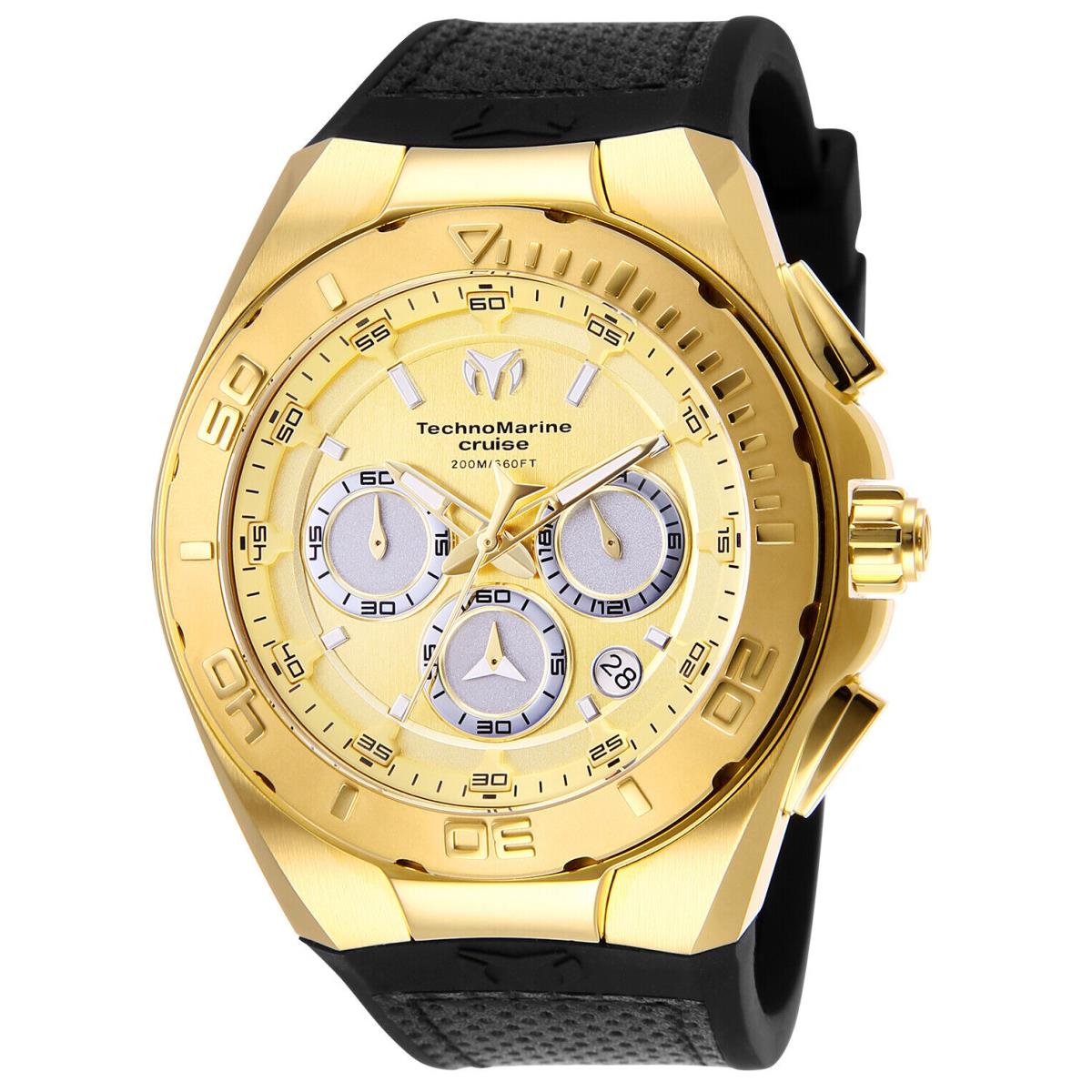 Technomarine TM-117004 Cruise Steel 45mm Gold Watch