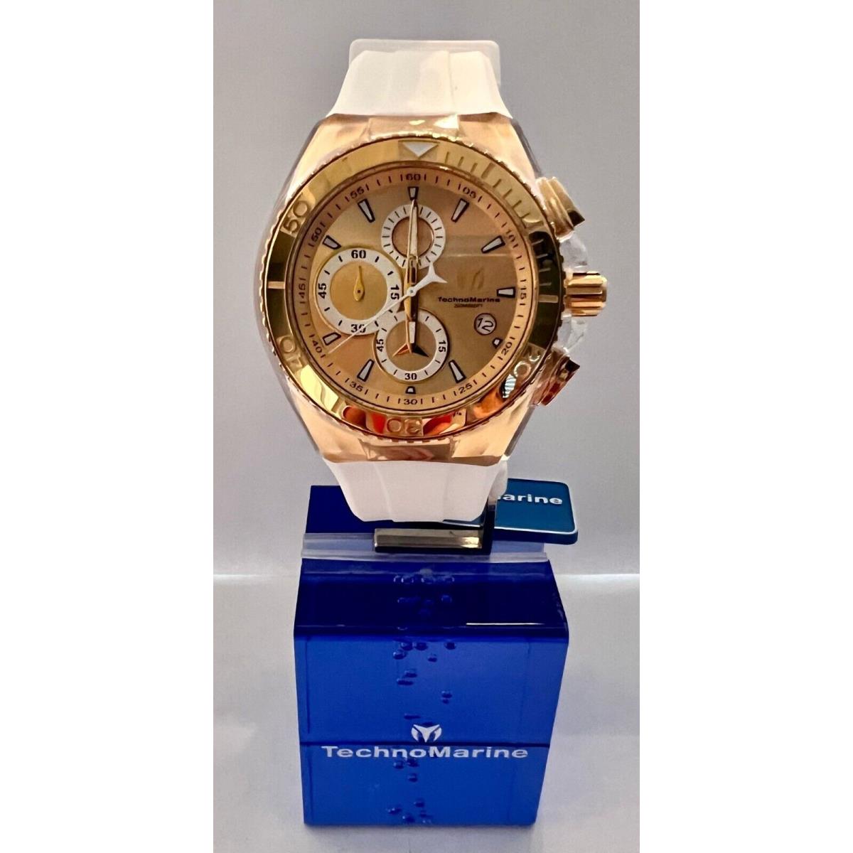 Watch Technomarine TM-115046 Cruise Man 46 mm Stainless Steel 14K Yellow Gold