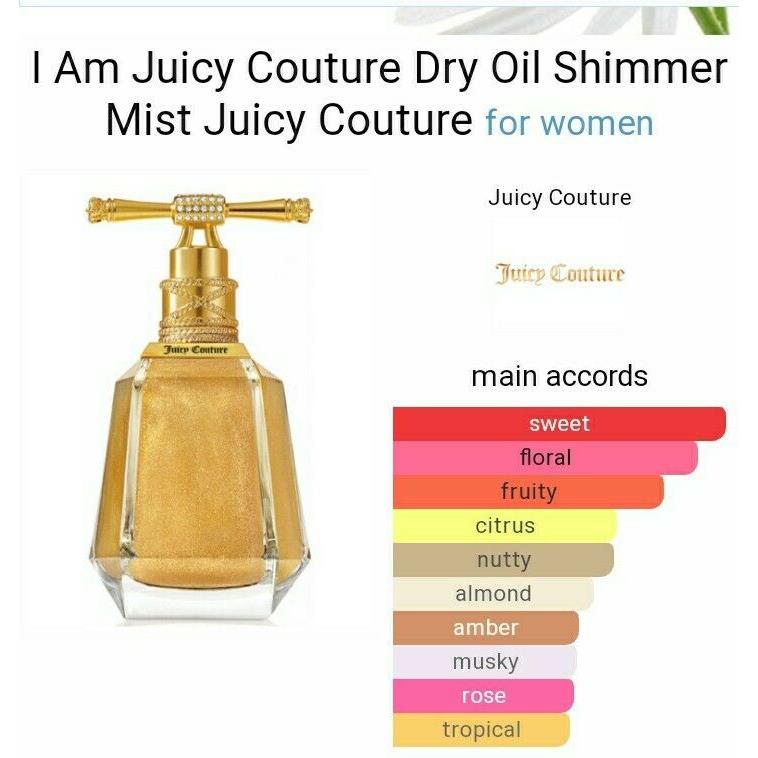 I AM Juicy Couture Perfumed Dry Oil Shimmer Mist 3.4oz/100ml