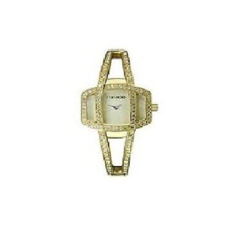 Marc Ecko Gold Tone S/steel Bracelet+dial W/crystals Womens WATCH-E11531L1