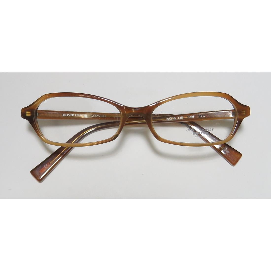 Oliver Peoples Fabi-b Fabulous Hot Eyeglass Frame/glasses/eyewear Brown