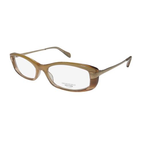 Oliver Peoples Idelle Elegant Stunning Trendy Eyeglass Frame/glasses/eyewear Sand / Gold