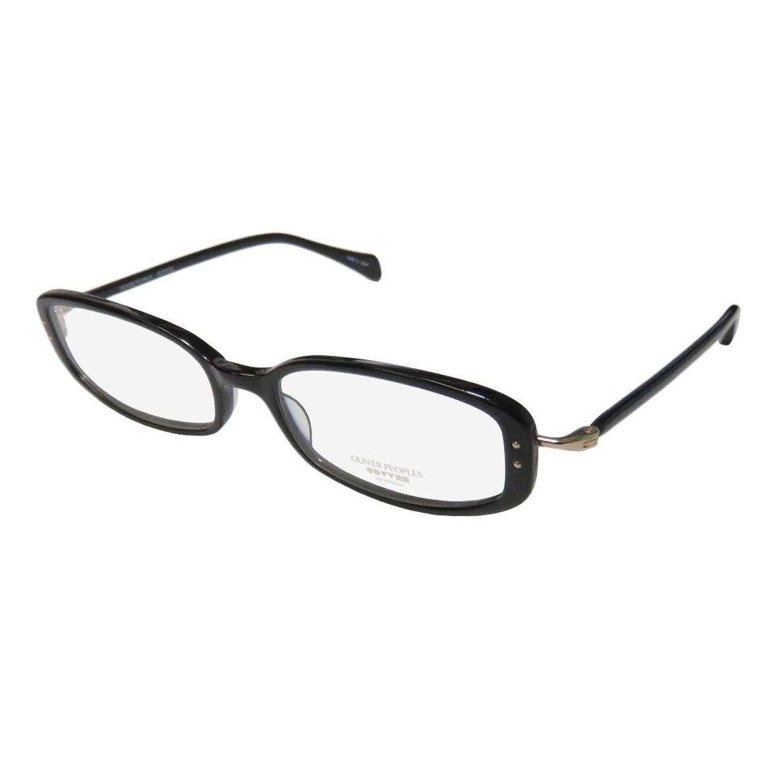 Oliver Peoples Chrisette Modern Sophisticated Eyeglass Frame/glasses/eyewear Black / Gold