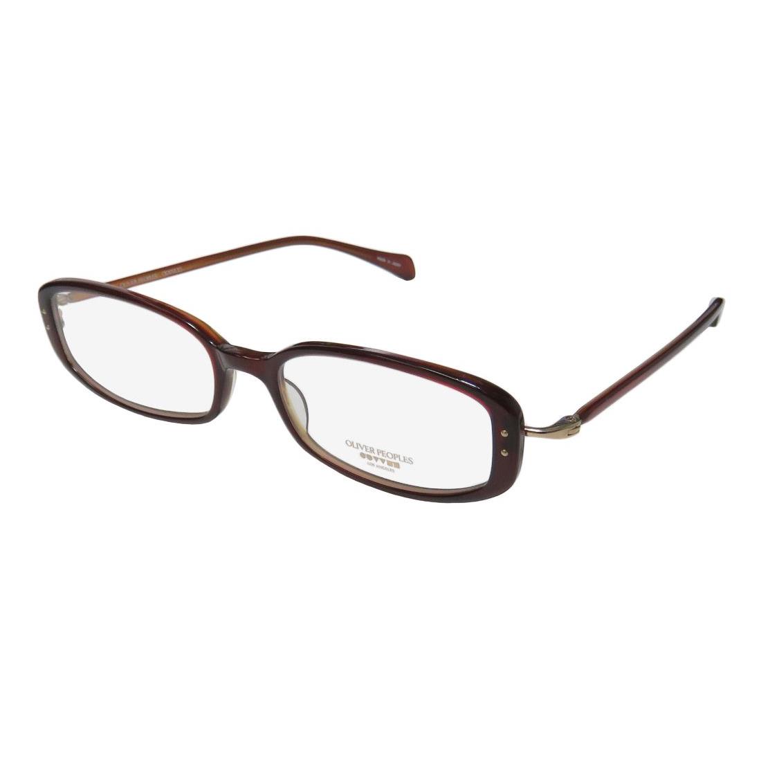 Oliver Peoples Chrisette Modern Sophisticated Eyeglass Frame/glasses/eyewear Burgundy / Gold