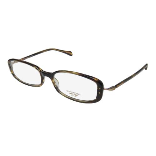 Oliver Peoples Chrisette Modern Sophisticated Eyeglass Frame/glasses/eyewear Tortoise Pasttern / Gold