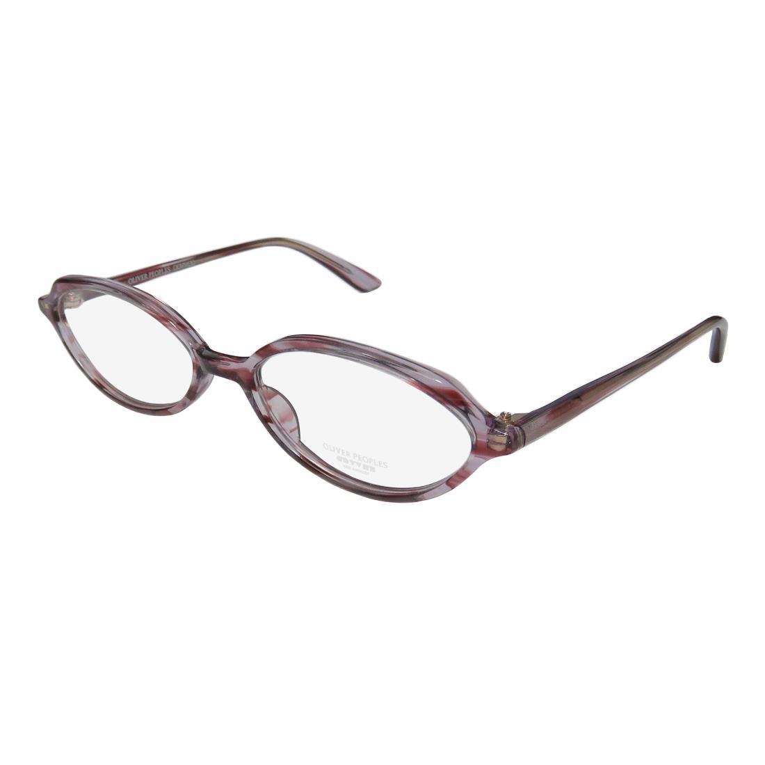 Oliver Peoples Larue Classic Cat Eyes Shape Eyeglass Frame/glasses/eyewear Transparent Glitter Lavender / Merlot