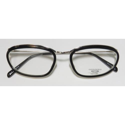 Oliver Peoples Massine Titanium Made IN Japan Eyeglass Frame/glasses/eyewear Black / Silver