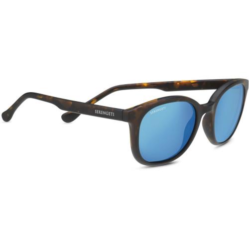 Serengeti Mara Women`s Sunglasses - Photochromic Polarized Lenses 8772/MatteTort/555NMBluePolar